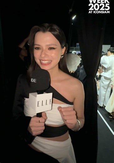 #ELLEExclusive แอลพาชมเบื้องหลังการเดินแบบของ เบ็คกี้ รีเบคก้า บนรันเวย์ Silhouette ที่ ELLE Fashion Week 2025 พร้อมพูดคุยถึงความรู้สึกหลังเดินจบว่ารู้สึกยังไงบ้าง! #EFW2025 #SeeYouAtTheTent #ICONSIAM #Beckysangels