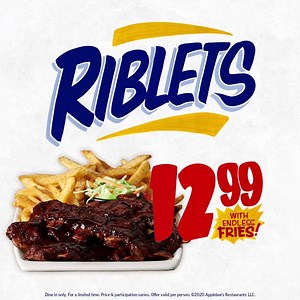 335K views · 1.6K reactions | All You Can Eat is back for just $12.99! And while it’s not a challenge, we are curious to see what you can do. | Applebee's Grill + Bar | Facebook