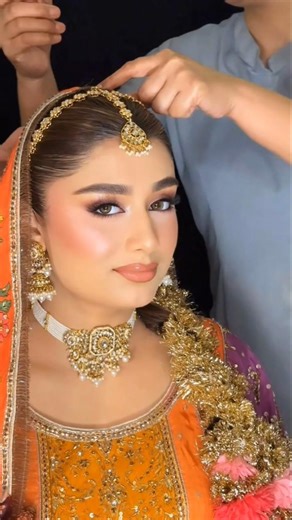 Mehndi bridal look/bridal makeup #makeup #bridalmakeup