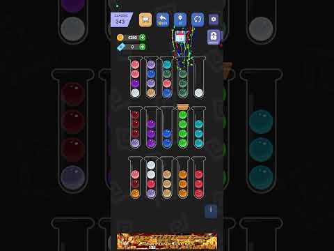 341-345 Level Ball sorting master puzzle game 2025