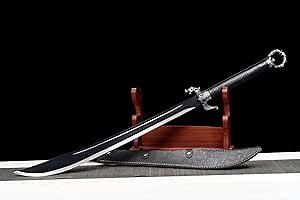 Broadsword,Da dao Sword Real,Battle Ready,Hand Forged,High Carbon Steel Blade,Dragon Handle