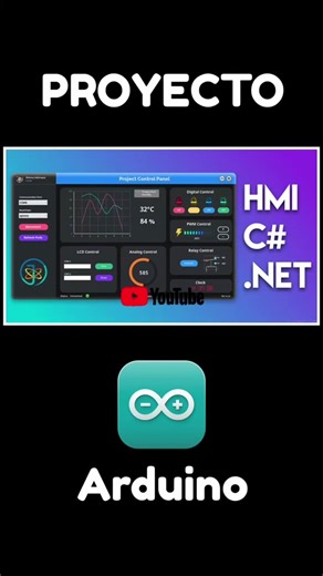 ⚡proyecto HMI con Arduino Human Machine Interface 🤖 #electronica #arduino #arduinoproject #esp32 #youtube #tutorial #jadsatech #mecatronica