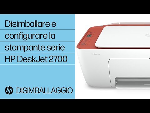 Disimballare e configurare la stampante serie HP DeskJet 2700 | HP Support