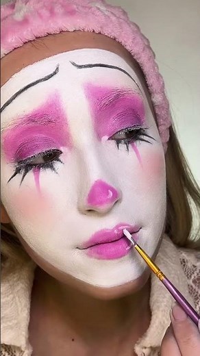 Sad Clown Makeup Tutorial 🥺 #sadclown #sadclownmakeup #clownmakeup #makeuptutorial