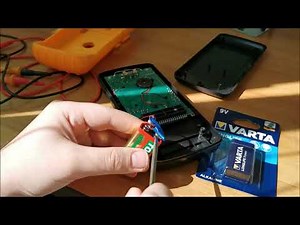 How to change the batteries on a multimeter