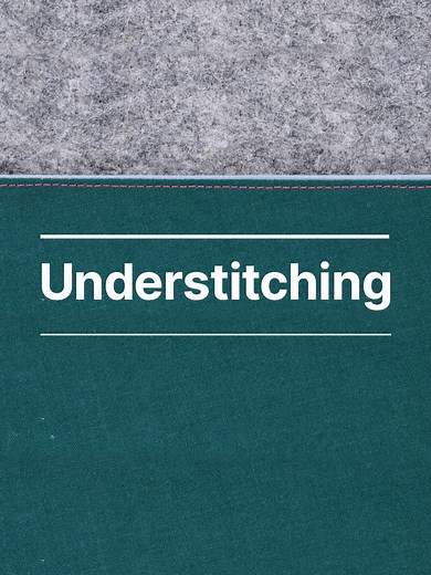 We know about topstitching, now let's learn about understitching! | sewing machine
