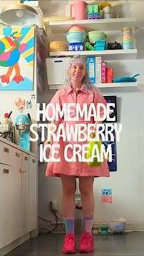 Homemade Strawberry Ice Cream
