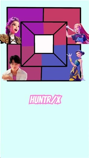 Huntr/x frim k-pop demon hunters digital color mixing #kpop #sajaboys #hunterxhunter