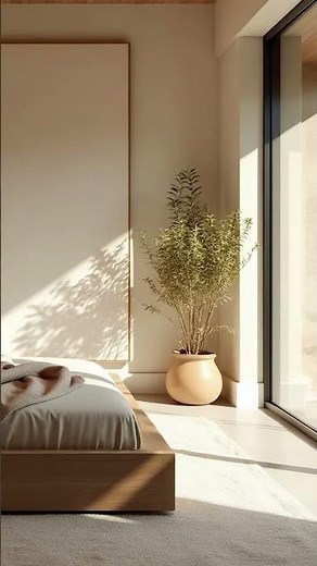 Cozy Minimalist Bedroom Ideas: Earthy Tones & Open-Concept Layout