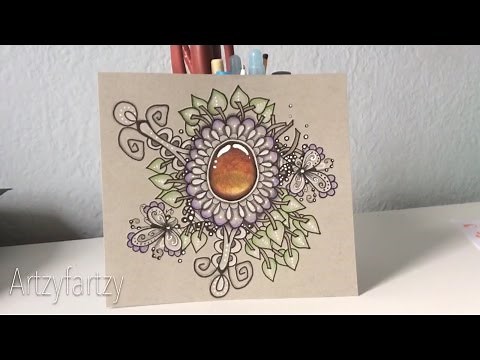 DIY Zentangle Gemstone Drawing Ep. 5