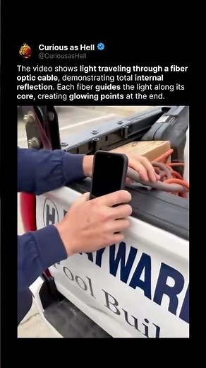 How Light Travels Through Fiber Optics 💡