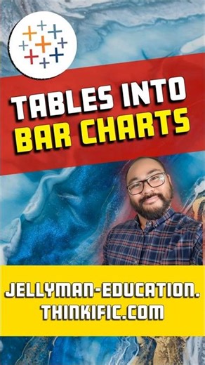 How to Turn a Table Into a Bar Chart in Tableau #tableau #dataviz #analytics