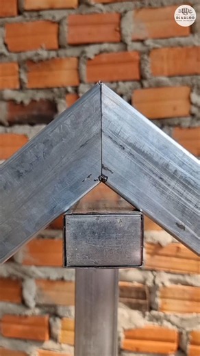 Highly recommended way to cut the corners of the canopy frame #fabrication #tips #welder #skills