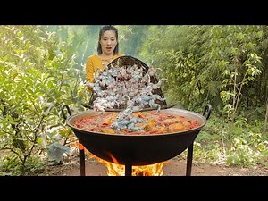 Village Style SPICY FROG SOUP Recipe - Traditional Cooking Methods!