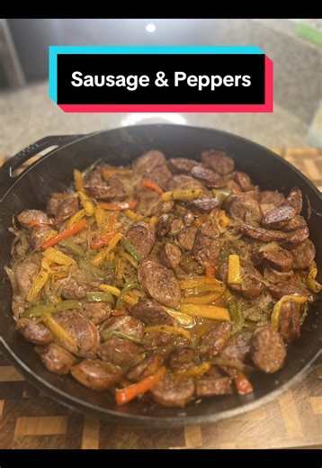 Sausage & Peppers! Ingredients: Mild Italian Sausage - 14 links Bell Peppers - 8 Onions - 3 Olive Oil Worcestershire Sauce Balsamic Vinegar Salt Pepper Garlic Blend Italian Seasoning Rice Dried Parsley Directions: 1. Add sausages to a large skillet and cook for 5-8mins each side until well charred. Remove from skillet and allow to cool down. 2. Thinly slice the bell peppers and onions and add to a bowl. Season with olive oil, salt pepper garlic seasoning blend, Italian seasoning, Worcestershire 