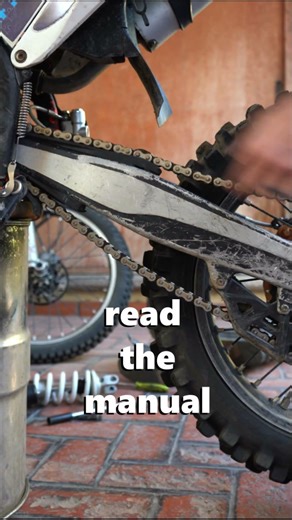 Apparently "rider weight" is what determines chain slack.... I can't even make this up