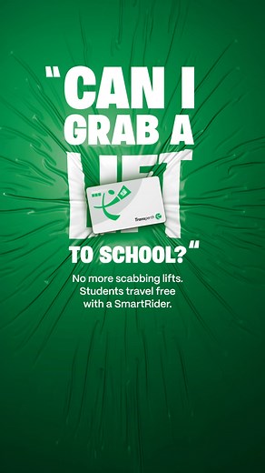 Students with a valid Student SmartRider can travel for free on Transperth services on any journey Monday to Friday, until the end of the school year. Just remember, students must tag on and off on each journey to receive free travel. Head to our website to find out more. | Transperth