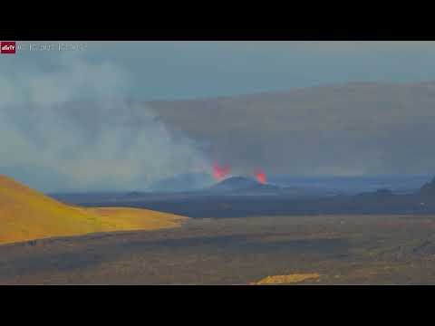 Jul 17, 2025: New Volcanic Eruption in Grindavik, Iceland in 4K Ultra HD (Cam B)
