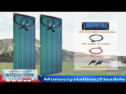 600W 300W Flexible Solar Panel Kit 18V Monocrystalline Cell Solar System
