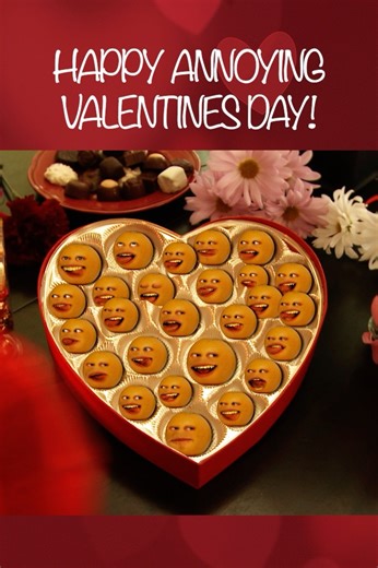 Annoying Orange on Instagram: "HAPPY ANNOYING VALENTINE'S DAY! ❤️ #valentinesday #valentine #love #annoyingorange #chocolate"