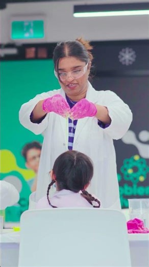 Not just watching science… they’re doing it. 🔬✨