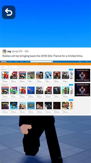 ROBLOX IS BRINGING BACK 2016?! 😱
