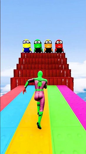 GTA 5 Epic Water Ragdolls | Spider-Man Jumps / Fails ep.16131 #shorts