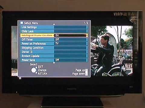 Panasonic TH42PZ85B Plasma Intelligent Frame Creation