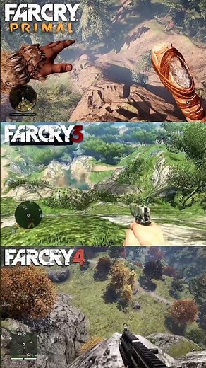 Highest Fall Comparison | Far Cry Primal vs Far Cry 3 vs Far Cry 4 #shorts #gaming #comparison