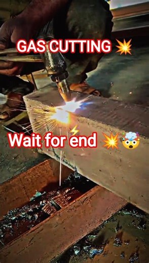 gas cutting 💥#shorts