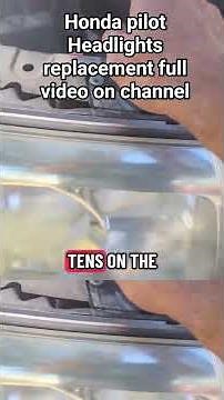 Honda pilot Headlights replacement full video on channel #elcalvo92 #automobile #hondapilot