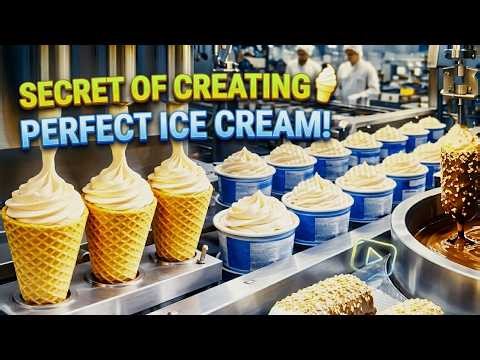 Large amount of ice cream factory ||