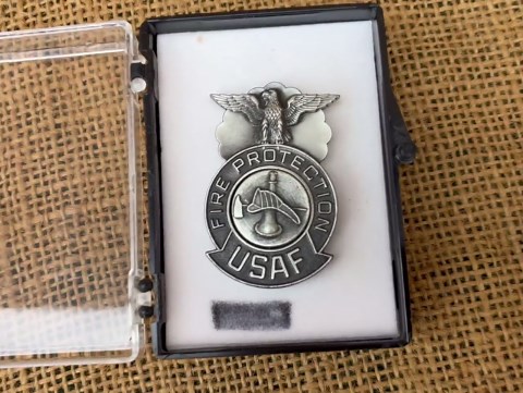 Vintage USAF Fire Protection Badge-firefighter - Etsy