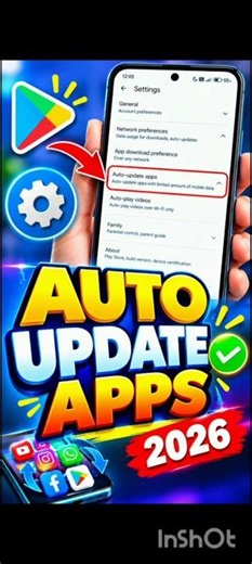 How to Turn ON Auto-Update Apps on Android 📱 | Play Store Setting #Shorts