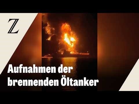 Öltanker vor Iraks Küste stehen nach mutmaßlich iranischem Angriff in Flammen – ein Toter