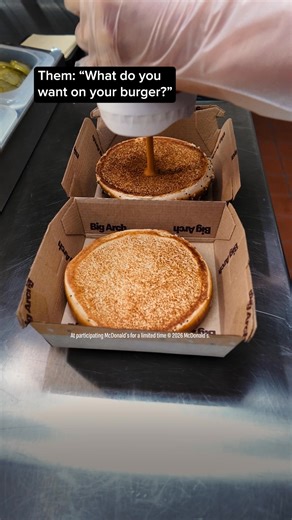 it's like all ur favorite mcd's burgers in one burger. big arch out 3.3 | McDonald's