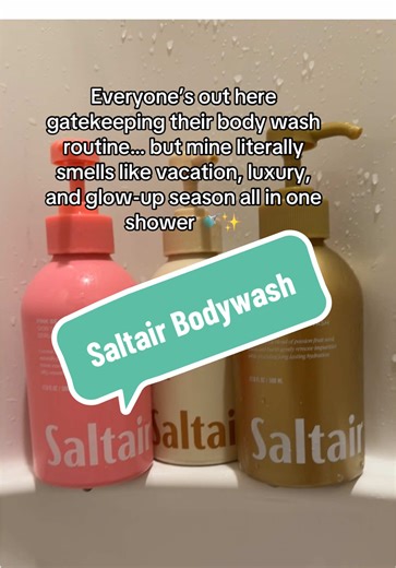 Can we talk about how these Saltair body washes make your shower feel like self-care therapy? Pink Beach for the tropical escape, Salt Water Vanilla when you wanna smell rich, and Golden Hour for that post-sun glow. Perfect gift-season pick-me-up because smelling good is self-care 💅 #Saltair #TikTokMadeMeBuyIt #ShowerRoutine #ChristmasGiftIdeas #DealsForDays @Saltair Body