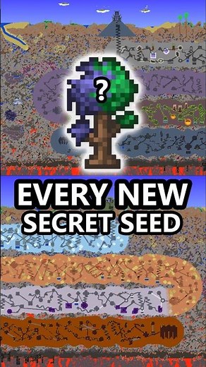 All NEW Secret Seeds Pt 1! #terraria #1.4.5 #calamity #shorts