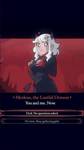 Are you ready to be with Modeus? #helltaker #modeus #games #animation