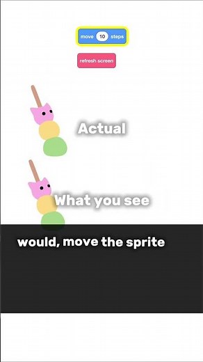 What does "run without screen refresh" do in scratch? #scratch #turbowarp #explained