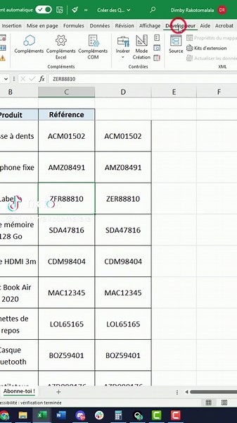 Créer des QR Codes facilement sur Excel