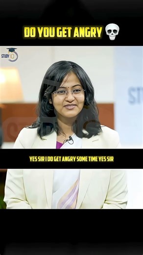 Do you get Angry 💀 #studyiq #upscmockinterview #upscmotvation #upsc2025
