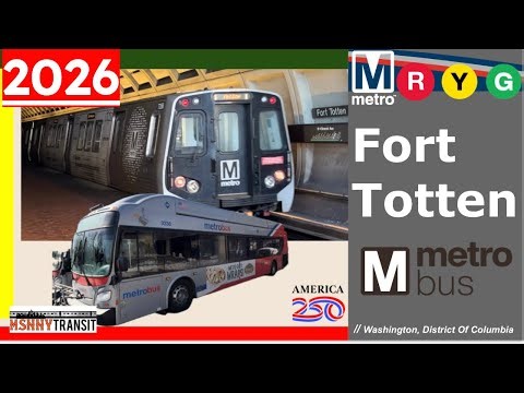 DC: Fort Totten-250 Years of America In the Nations Capital: WMATA MetroBus,Green,Yellow and Red