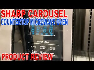 ✅ Sharp Carousel 1.4 Cu. Ft. 1100W Countertop Microwave Oven 🔴