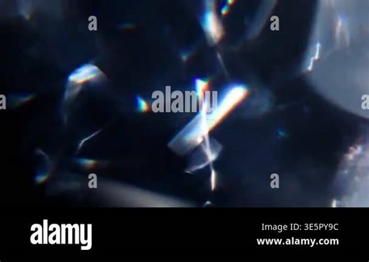 Abstract Light Refraction Background with Crystal Prism Flares Stock Video Footage - Alamy