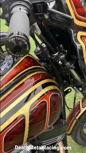 Boosted Brad custom paint panel job on this customer’s Harley fxr. Close-up #short to show detail.