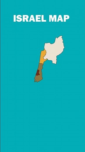 Israel Map Explained | Cities, Gaza Strip & Palestine Regions 🗺 #worldmap #mapshorts