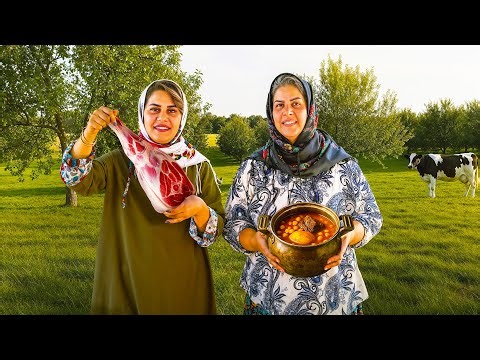 The Heart of Persian Cuisine: Dizi (Abgoosht) Cooked Village-Style