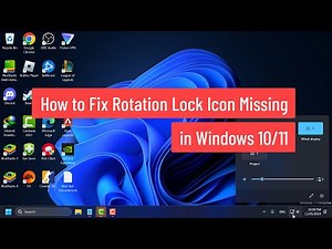 How to Fix Rotation Lock Icon Missing in Windows 10/11
