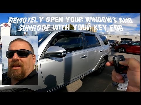 Remotely open your windows and sunroof with your key fob on your Toyota